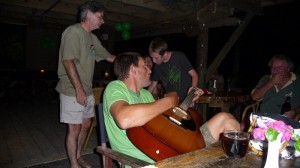 Ian Wheeldon, Manager of Cook Island Divers Plays An Elvis Tune