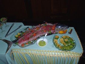 Special sashimi boat for Mnuw Party