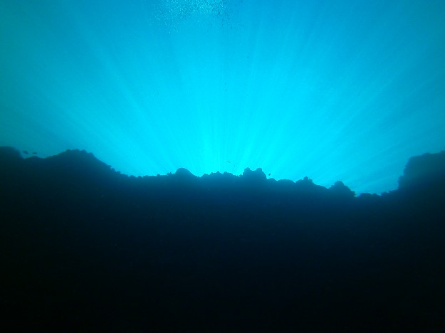 Yap Southern Reef Wall in Clear Water