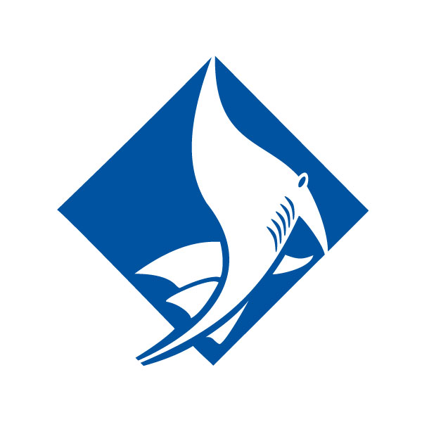 Manta Ray Bay Resort & Yap Divers Blue Logo Only