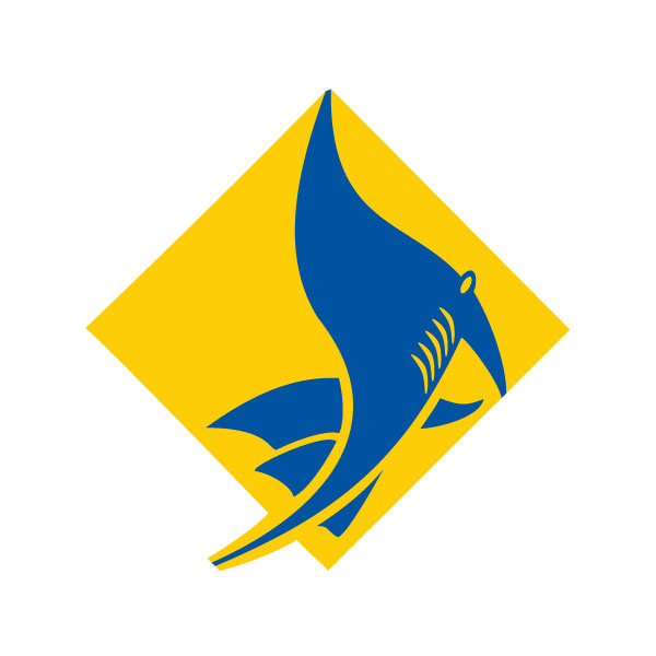 Manta Ray Bay Resort & Yap Divers Yellow/Blue Logo Only