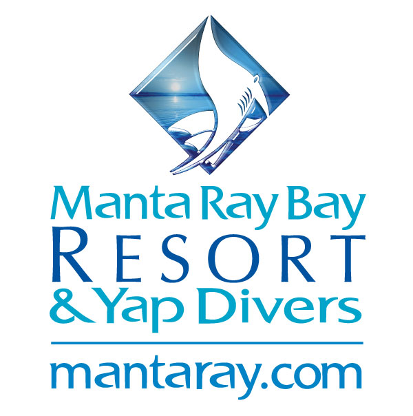Manta Ray Bay Resort & Yap Divers Blue Image Logo with URL